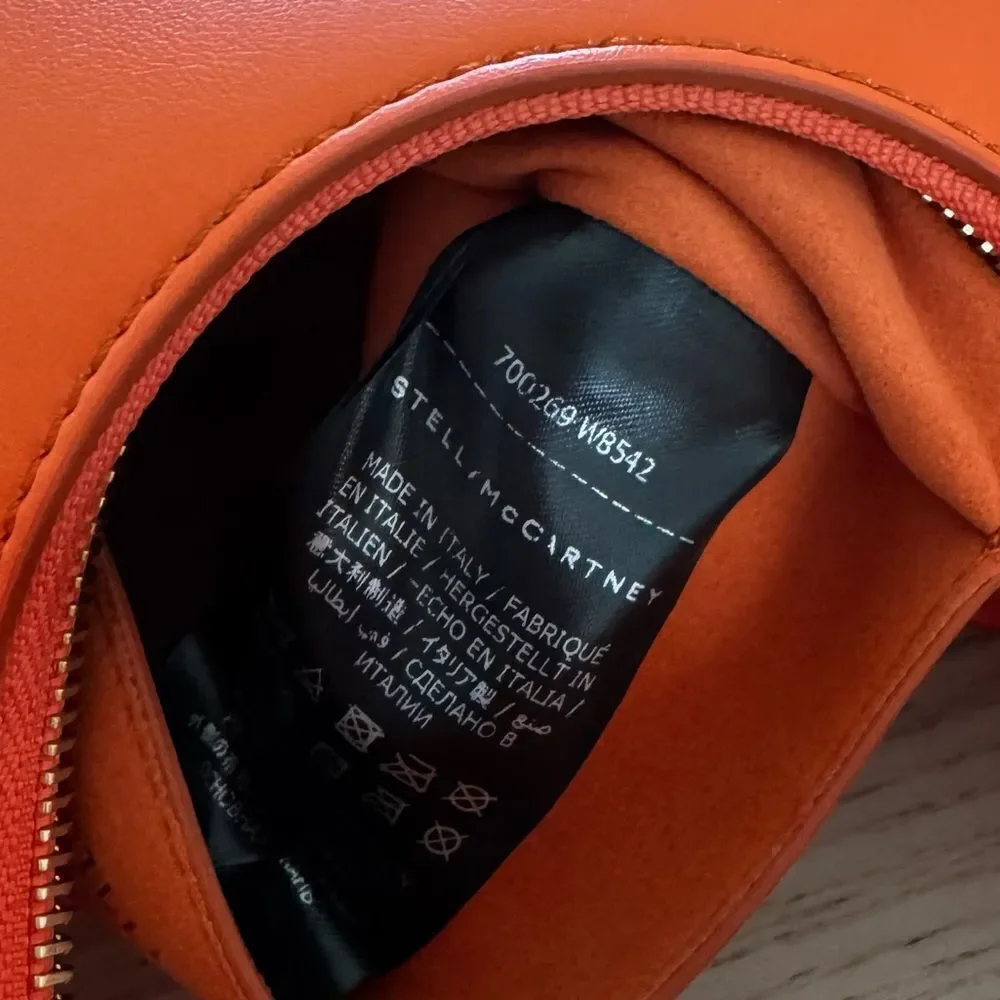 ⭕️ Stella McCartney Logo Shoulder Bag Orange Designer
